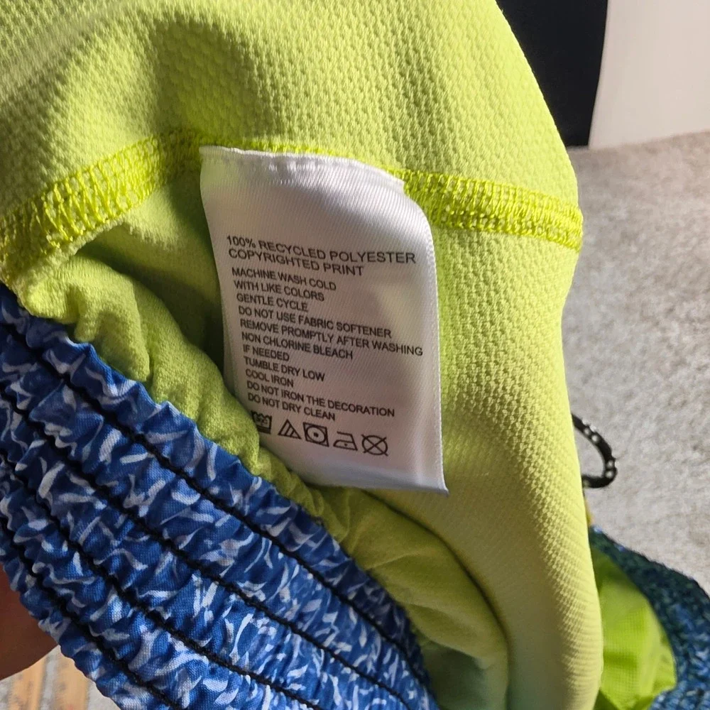Tommy Bahama Marlin Swim Trunks Mens 3XLT Black Blue Tropical Fishing Board